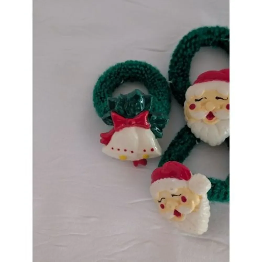 Vintage Nostalgia Festive Christmas Hair Style Ponytail Ties Beauty Gift Girl